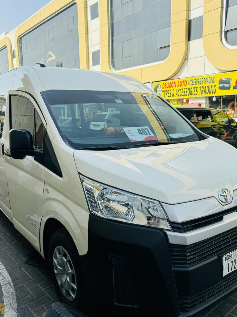 13 Seater Hiace Van rental Dubai